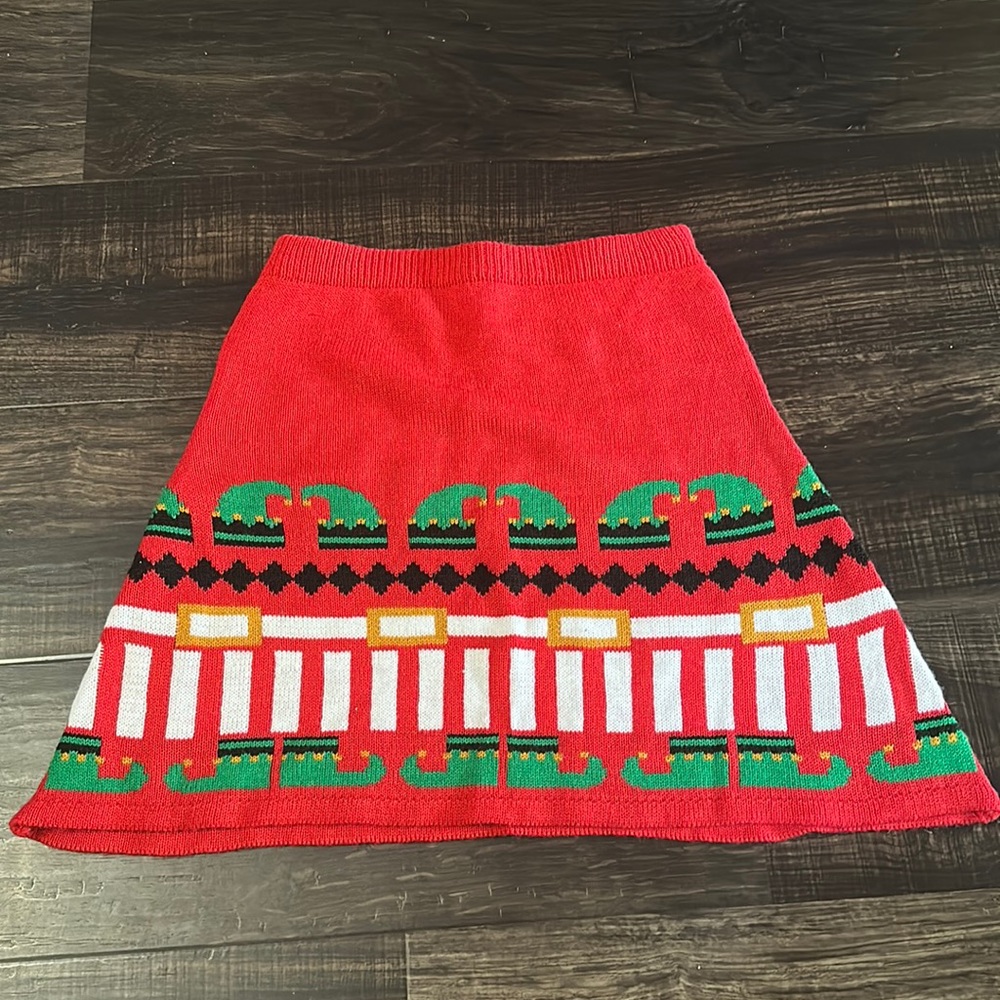 Christmas Knit Skirt Sz: S